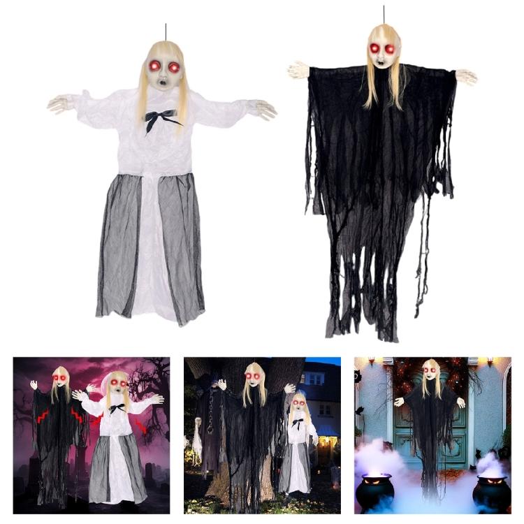 Scary Skeleton with Sound Effect Voice Activated Skeleton With Light up LED Eye For Indoor and Outdoor Decoration