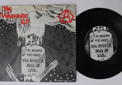7inch Record SYSTEM  Warfare E.p. SDL4 SPIDERLEG 1982 UK Rock Used