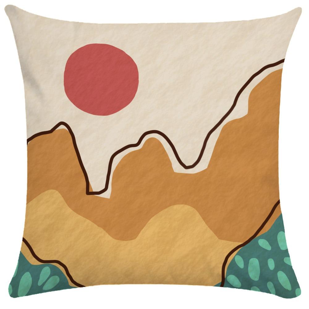 Abstract Lines Pillowcase Dormitory Decoration Office Living Room Sofa Home Pillowcase