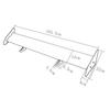 2020 Car Racing Spoiler Universal for Hatchback Auto 105cm GT Aluminum Rear Trunk Wing Spoilers fit for Suzuki Jimny Hatch-back