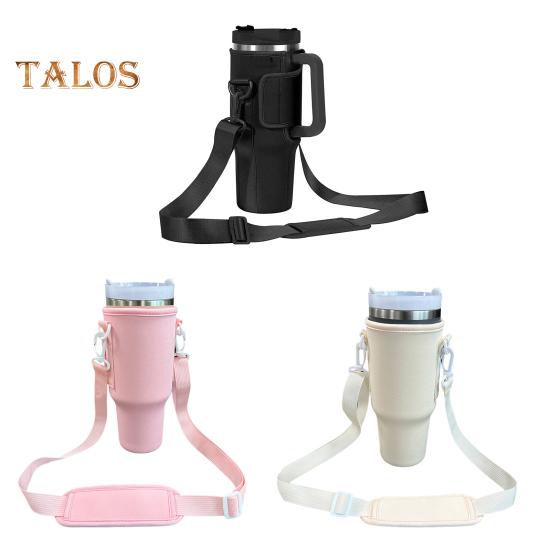 Water Bottle Carrier Bag Holder Adjustable Shoulder Strap Cup Sleeve Tumbler 30/40 Oz Water Bottle Sling Bag Sleeve Holder Carrier