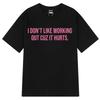 I Don't Like Exercising Because It Hurts Graphic Print Unisex Fashion Comfortable Summer Loose Women And Men Short‑Sleeve T-shirt