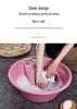 Extra Large Thickened Plastic Wash Basin with Washboard - Ideal for Dorms, Baby Care, and Home Use