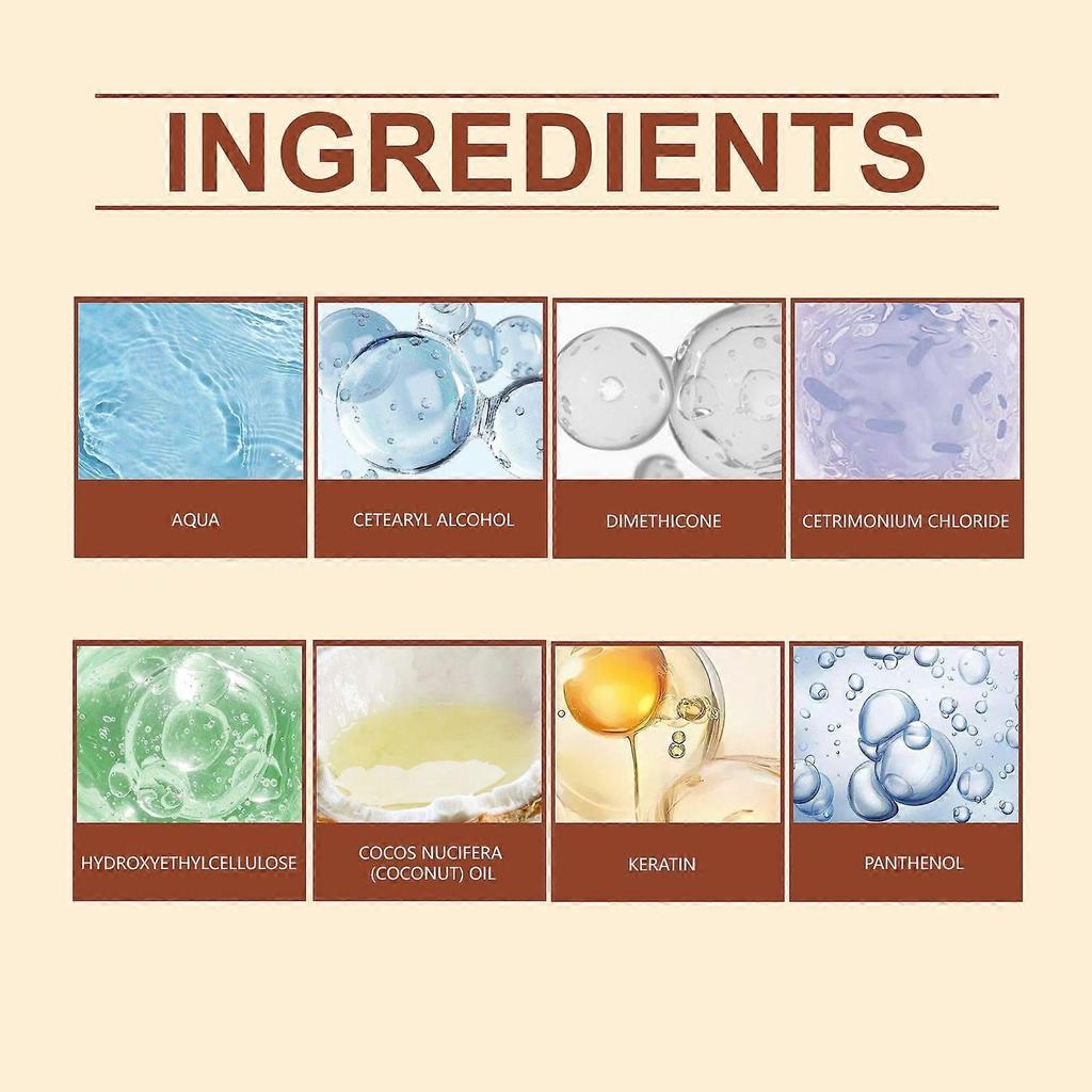 Limited time!!Hoegoa Moisturizing Hair Mask - Hydrates, Smooths, And Nourishes Dry, Frizzy Hair, Moisturizing And Lightweight Hair Care Mask