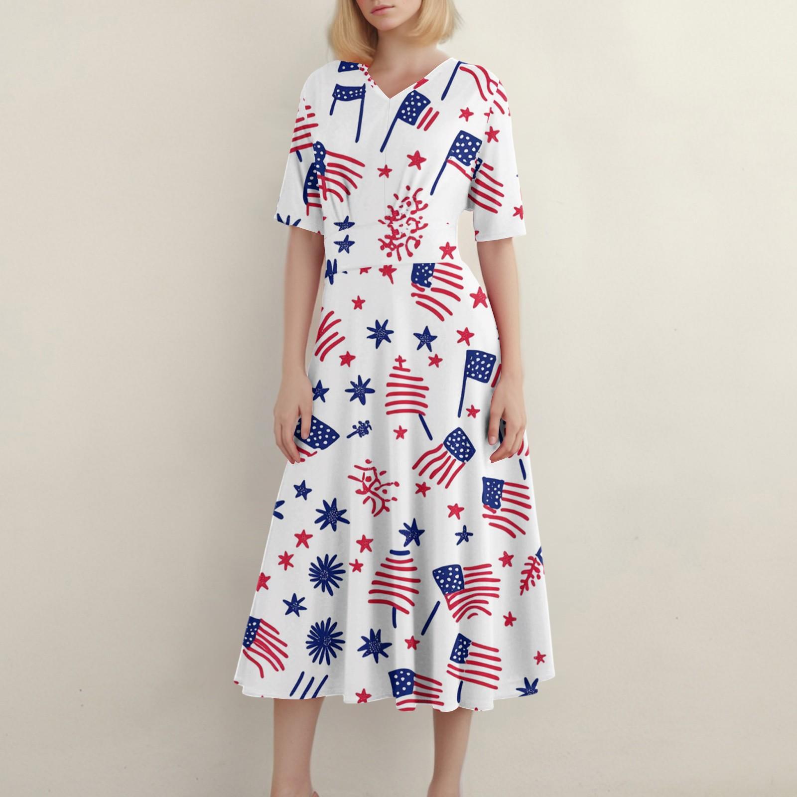 

Женское повседневное модное платье с v-образным вырезом и коротким рукавом на талии, длинное свободное платье S