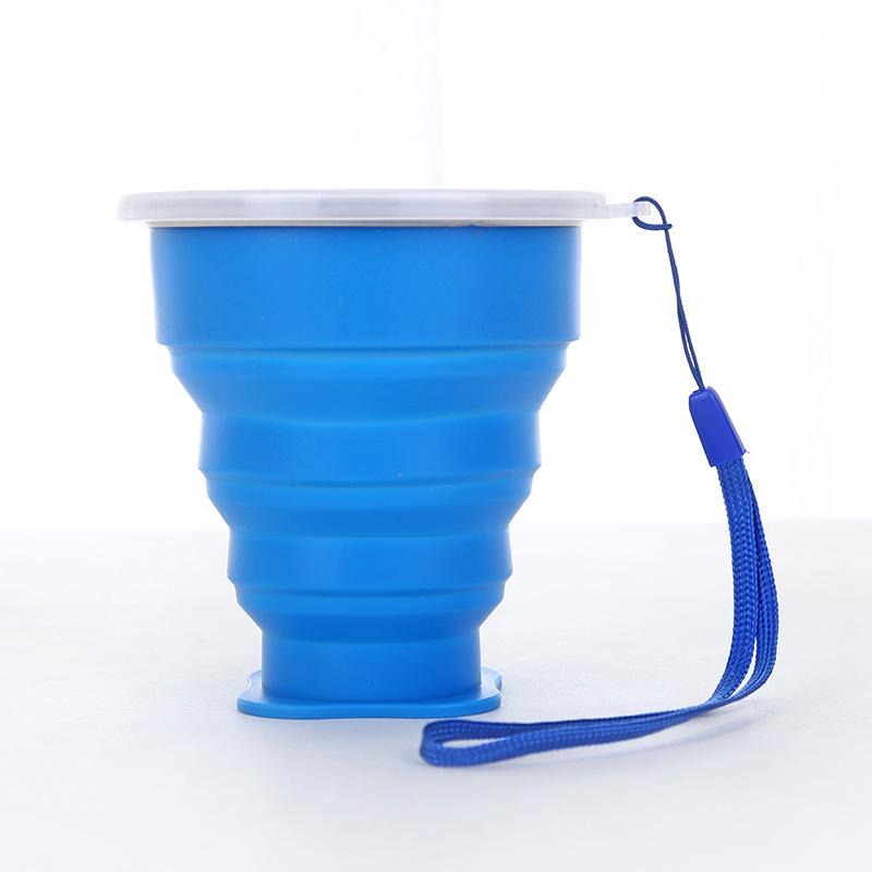 Silicone Foldable Cup with Hook: Versatile Water Cup with Lid