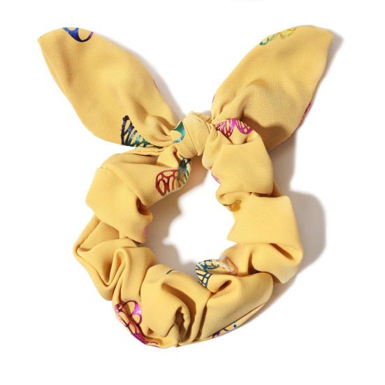 

Hair Band Butterfly Pattern 3D Bunny Ears High Elasticity Hair Rope Bun Ponytail Holder Girls Hair Accessories