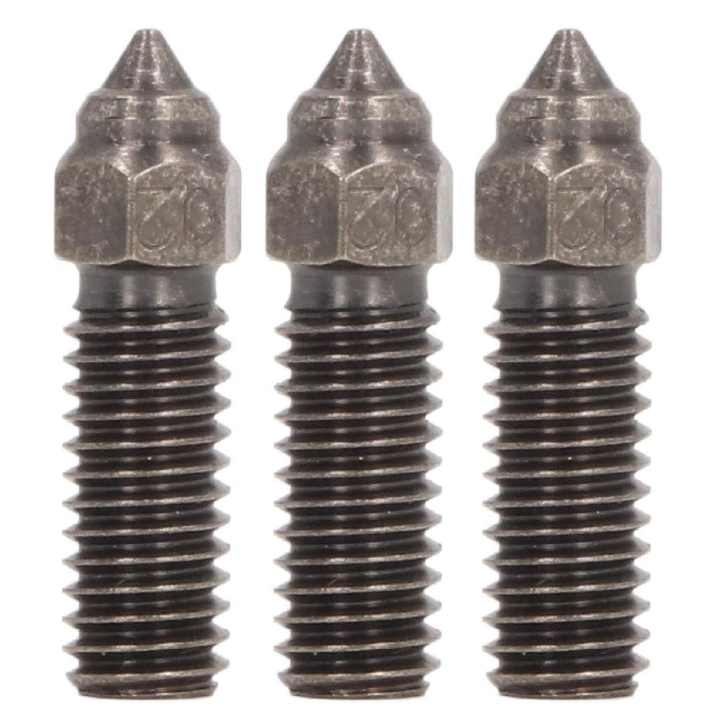 3Pcs Hardened Steel Nozzle 1.75mm 0.4mm M6 3D Printer Nozzle for K1 K1 Maximum for Anycubic Vyper