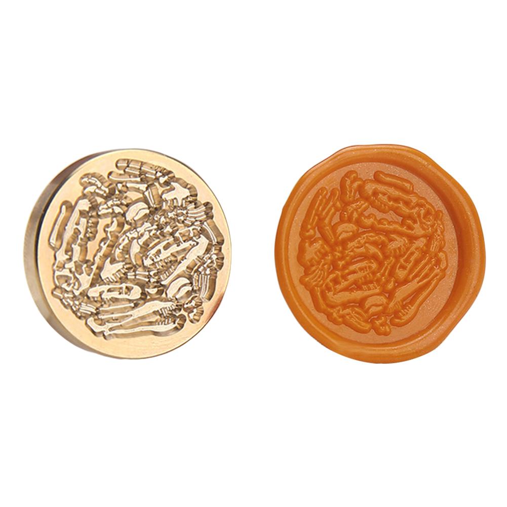 Cretaceous Fossil Sealing Stamps Head Dinosaur Fossil Wax Sealing Stamp For Scrapbooking Invitation Envelope Decoration