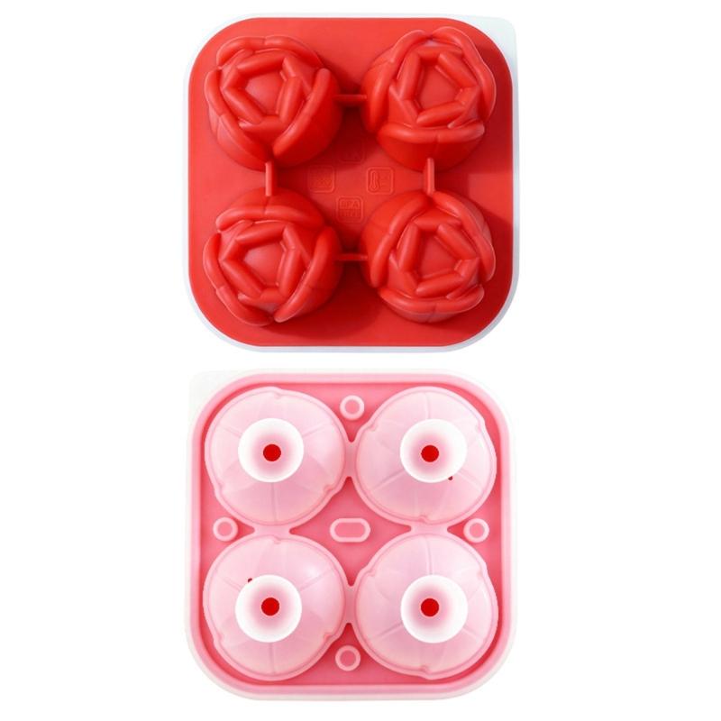 Multifunctional Silicones Molds for Ice Cubes with Tulips Flower Pattern for Home Parties and DIY Projects