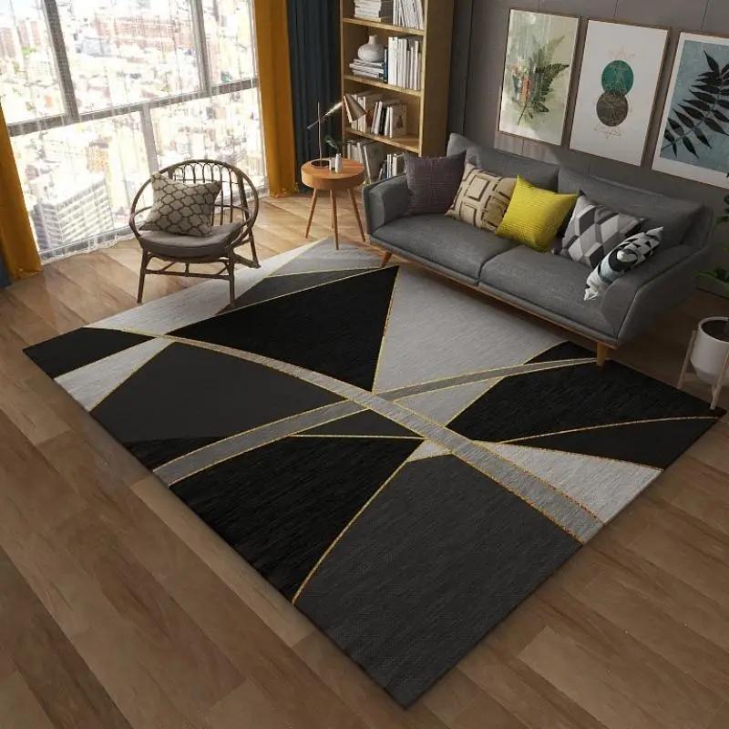 Tappeto Geometrico di Grandi Dimensioni Nordic Soggiorno Tappeto per Divano Camera da Letto Decorazione per la Casa Tappeto Tappetino Antiscivolo per Pavimento Tappeto Tappetino di Benvenuto per Porta