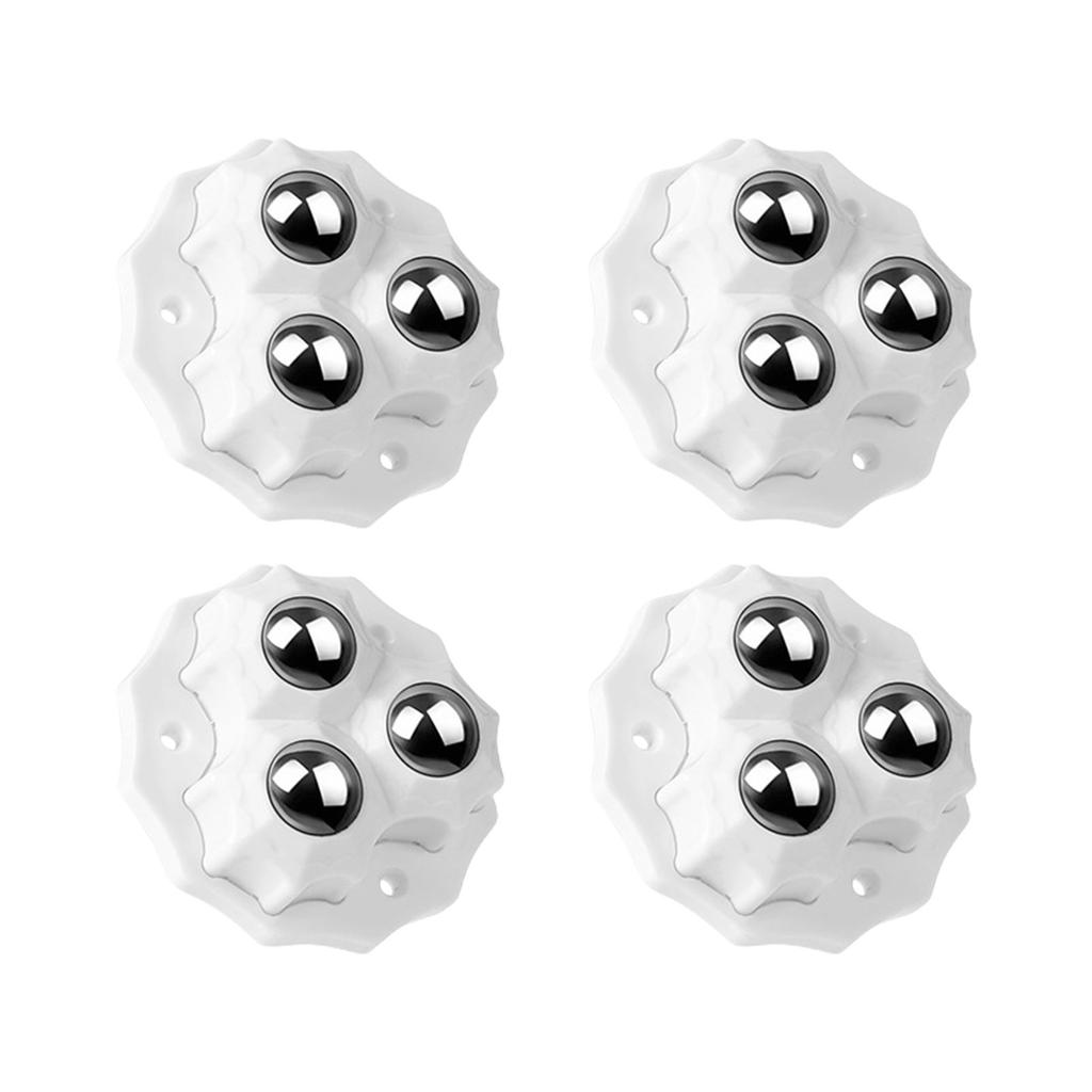 4Pcs Small Furniture Casters Wheel Sticky Pulley Appliance Sliders Self Adhesive Casters Wheel for Kitchen Appliances