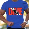 New Fashion T Shirt for Men Casual Short Sleeve Hip Hop Streetwear SCUBA Dive Print Tee Shirt Pullover Mens Women T-shirt Tops