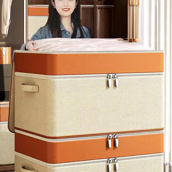 Коробка для хранения Двухслойный дизайн Большая вместимость Универсальный контейнер для хранения в гардеробе Органайзер для шкафа