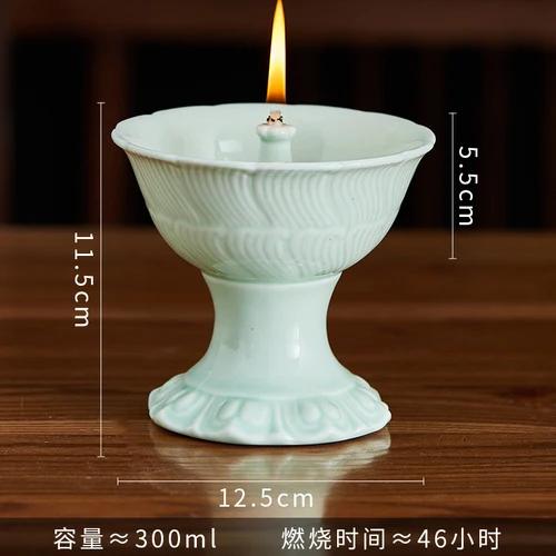 1 Pc Ceramic Butter Lamp Buddhist Temple Supplies Temple Law Society Make Offerings To Buddha Living Room Home Decor Blessing