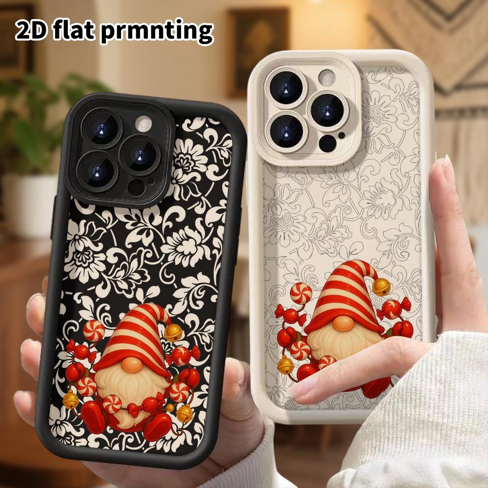 Phone Case: 2D Flat Design Suitable for iPhone 18 17 16 15 14 13 Pro Protective Case, Unisex, Holiday-themed, Christmas and Halloween Gift