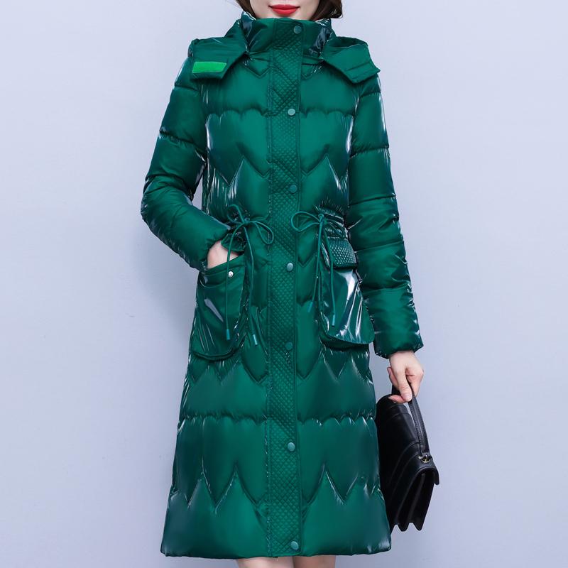 Elegant Woman Winter Coats Hooded Thick Warm Long Parkas Female Jacket Winter Clothes High Quality