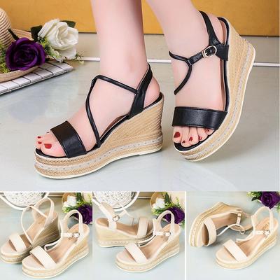 Tomor Women S Summer Wedges Sandals Fish Mouth Comfortable High