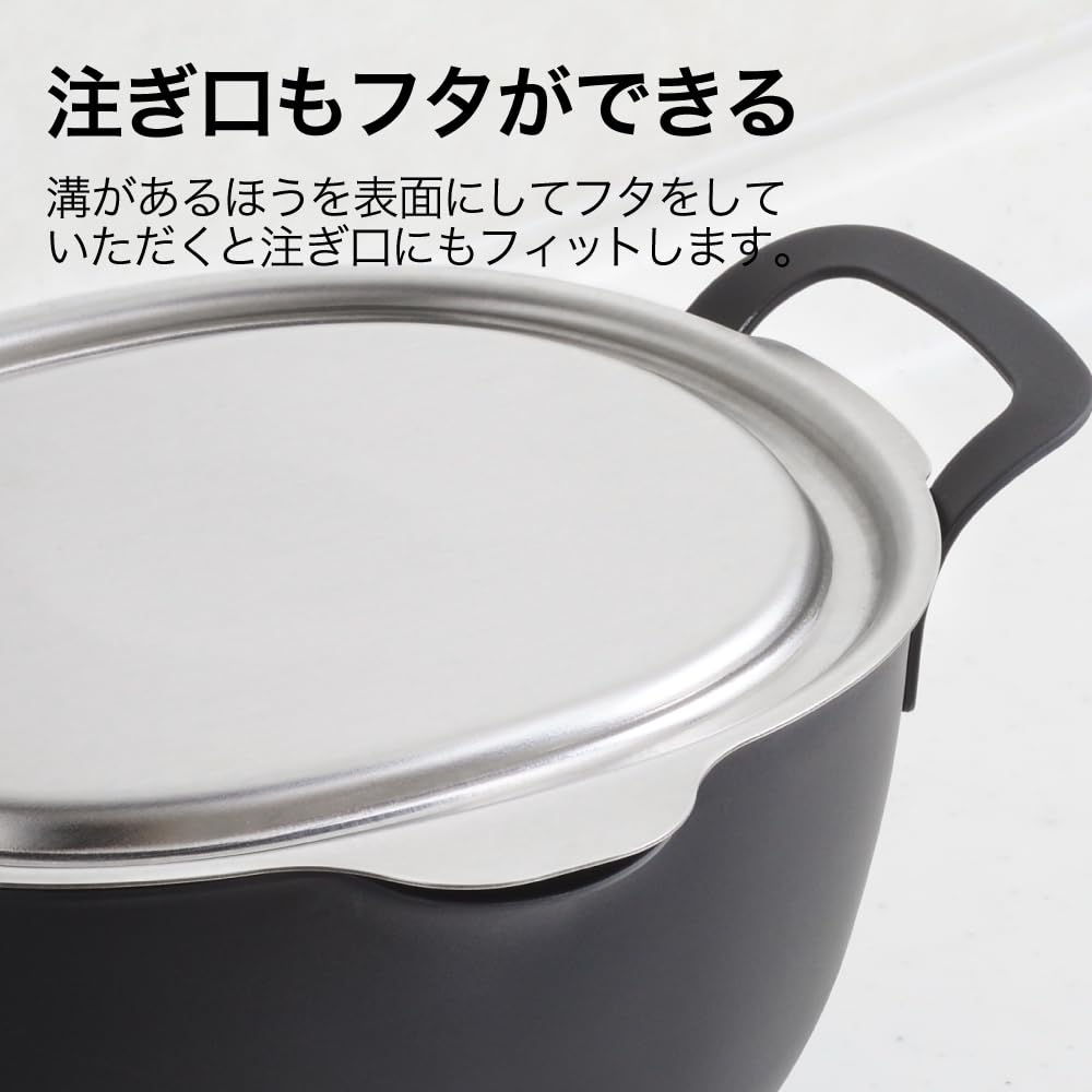 Yoshikawa Stainless Steel Lid for Aikata Deep Made in Dishwasher PD3027 Fryer, Japan, Tsubame-Sanjo, Safe, Aikata, 3810032,