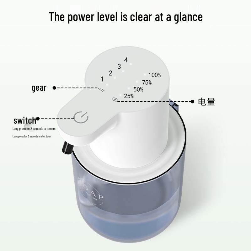 Smart Sensor Electric Hand Sanitizer and Soap Dispenser, Wall-Mounted or Desktop, Two-in-One