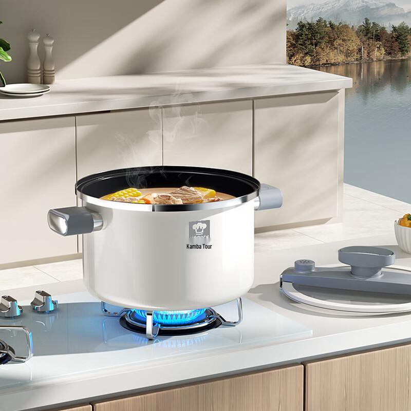 Kocher Enamel Pressure Soup Pot 5.5L