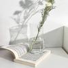 Ins Modern Glass Flower Vases for Centerpiece Table Home Indoor Desk Decor Boho Style Flower Vase for Wedding Housewarming Gift