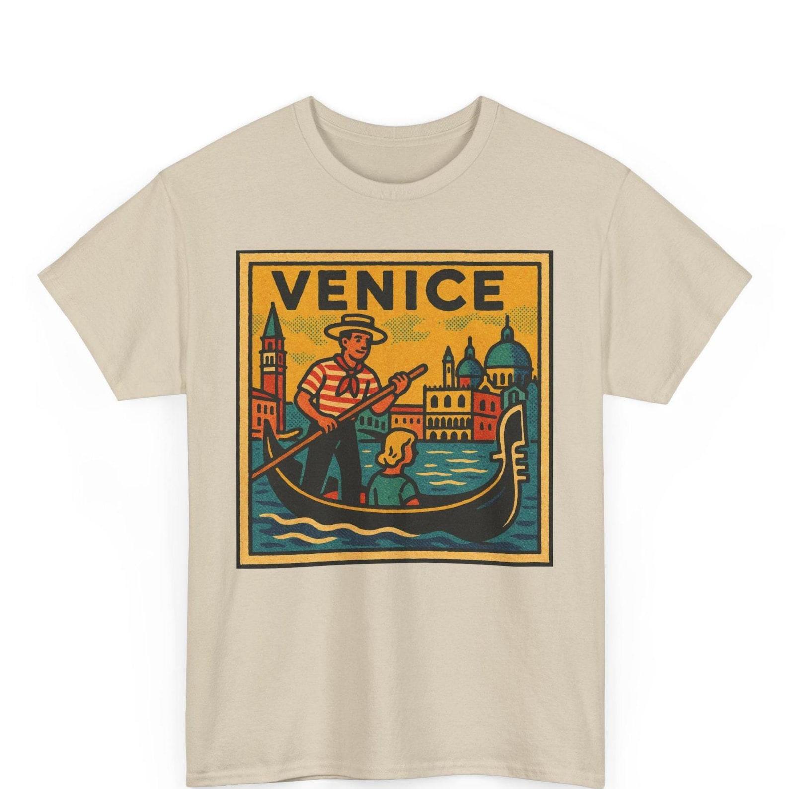 Venice Comic T-Shirt: Retro Italy Travel Tee 2XL