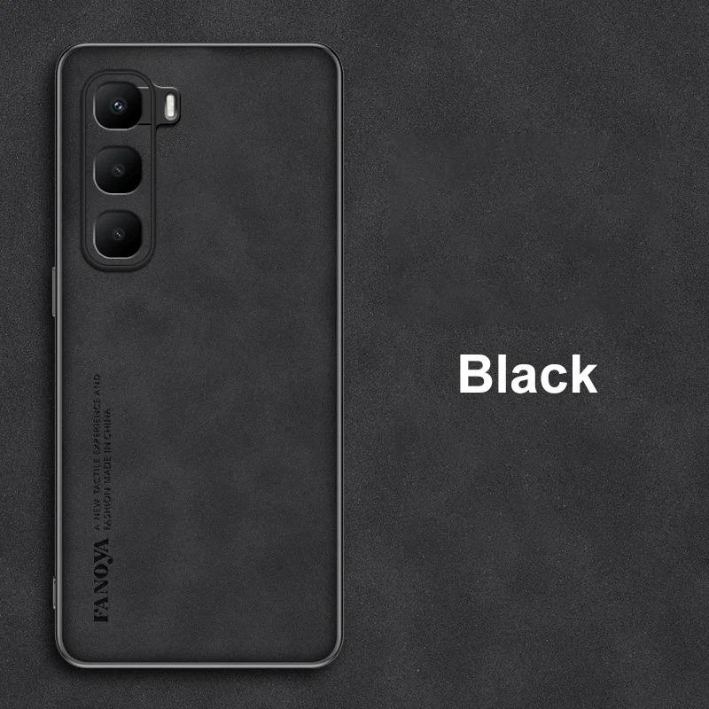 

EUCAGR For Infinix Hot 60 5G Luxury PU Leather Phone Case For Infinix Hot 60i 4G Hot60 i Back Cover Silicone Protection Coque Infinix Hot 60 5G чёрный