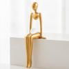 Low-Maintenance Modern Art Human Figurine Sturdy Sculpture Compact