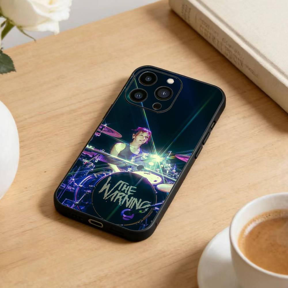 

H-The Band W-Warning Phone Case For iPhone 16,15,14,13,12,17,Pro Max,Plus Silicone Black Case iPhone12