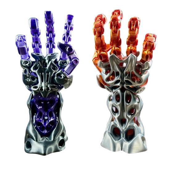 3D Printed Manipulator Mechanical Arm with Movable Finger Joints Articulated Robotic Hand for Robot Cyberpunk Fans
