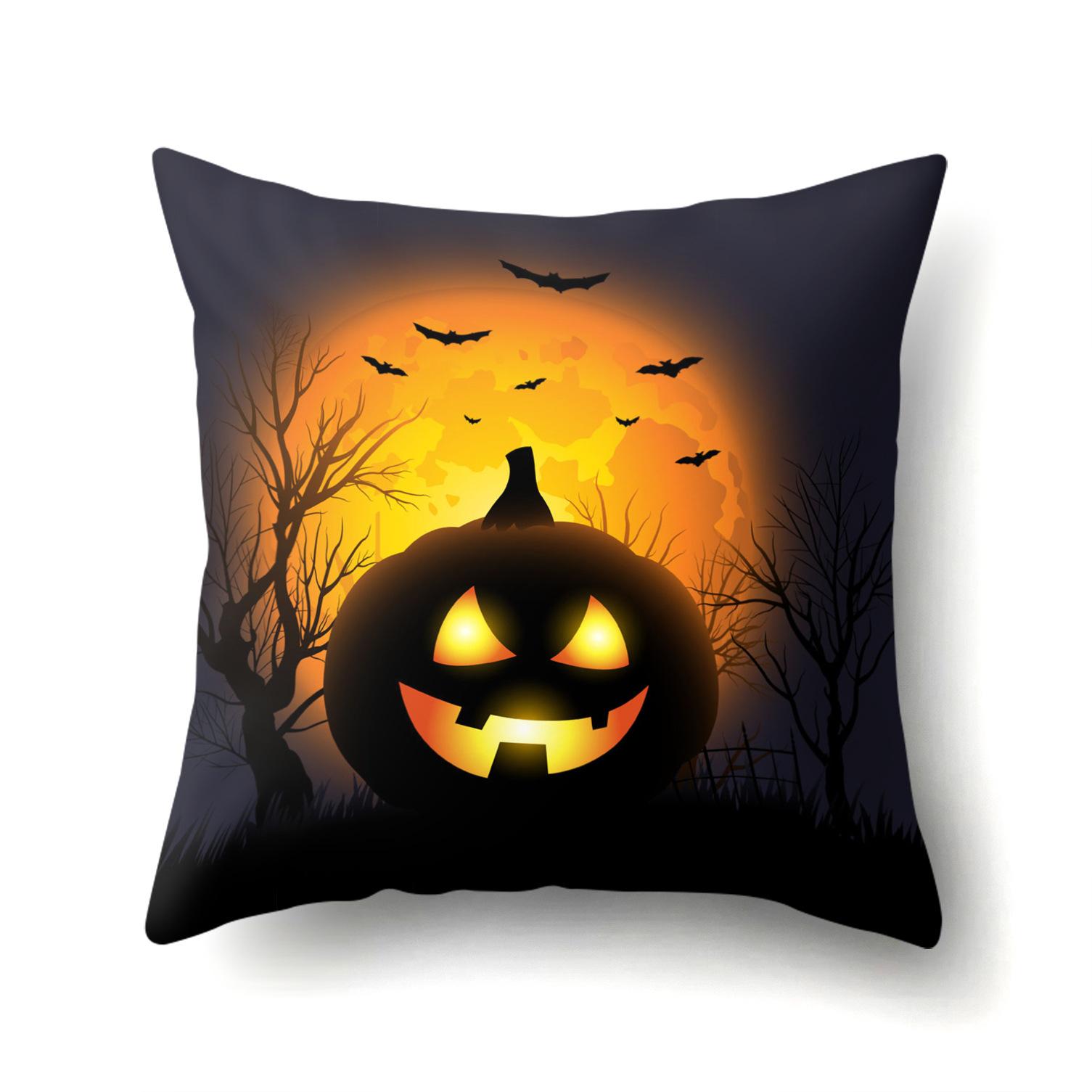 

Хэллоуин Полиэстеровая наволочка Подушка для поясницы в машину Тыква Чехол для диванной подушки Дом Гостиная Наволочка Pillow core not included
