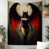 Tapestry Dark Demon Gothic Woman