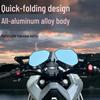 Zongshen 368G Carbon Fiber Folding Rearview Mirror for Waterbird ADV R1250GS - Off-road Anti-glare