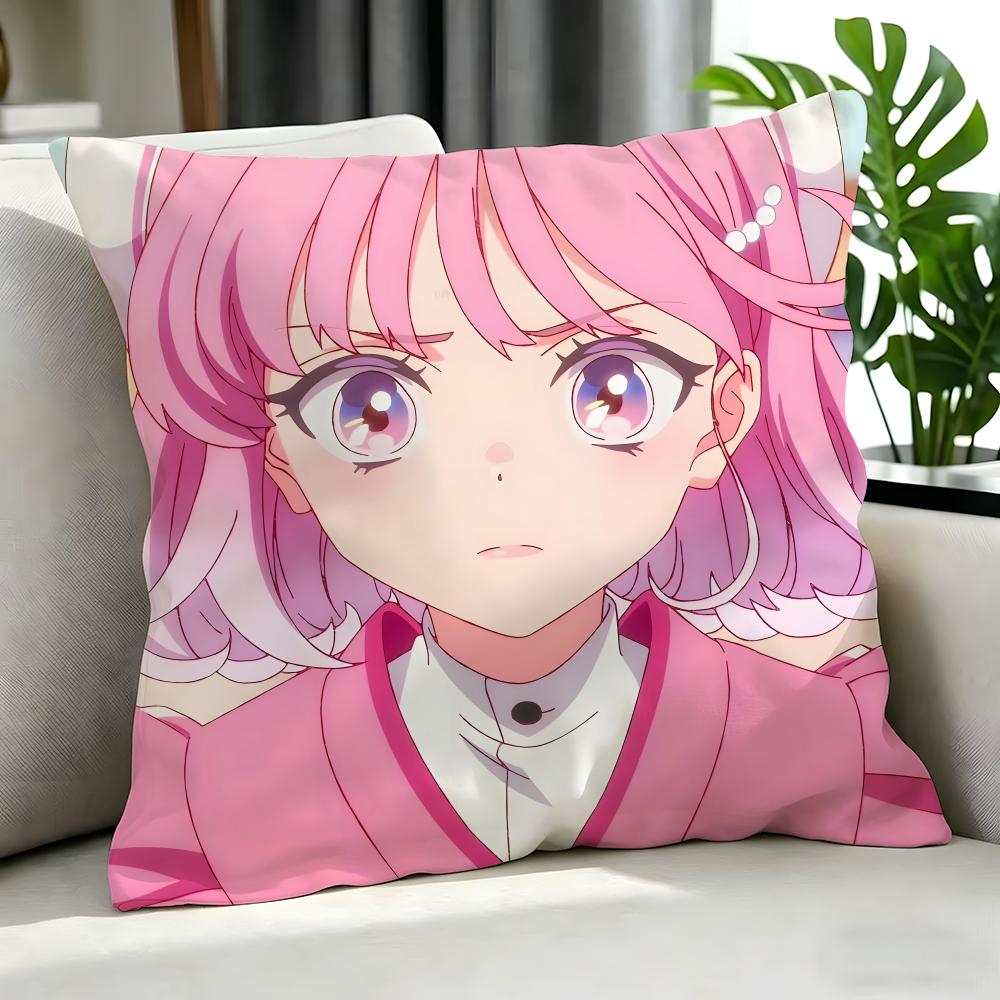 Anime Maebashi Witches Cushion Cover Cushion Cover Set 4Pcs 50X50 45X45 40X40 Pillowcase Decorative Sofa Home Decor