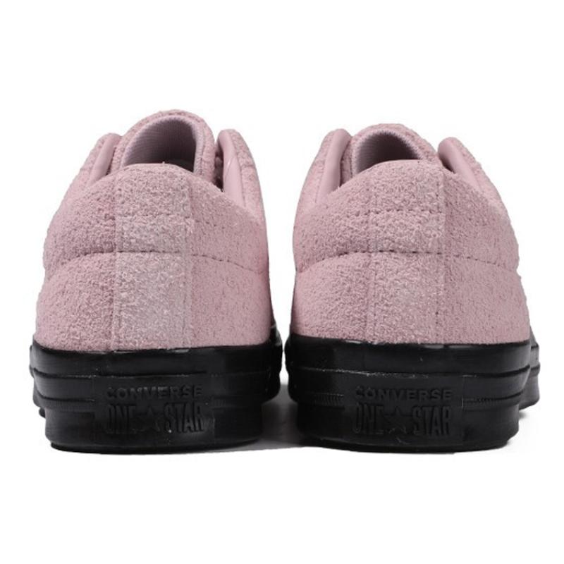 Converse One Star Leather Non-slip and Abrasion Resistant Low-Top Board Shoes Unisex Pink