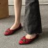 2026 Women's Retro Plaid Fashion Casual Flat Shoes Spring and Autumn Pointy Light and Comfortable Low-top Shoes.