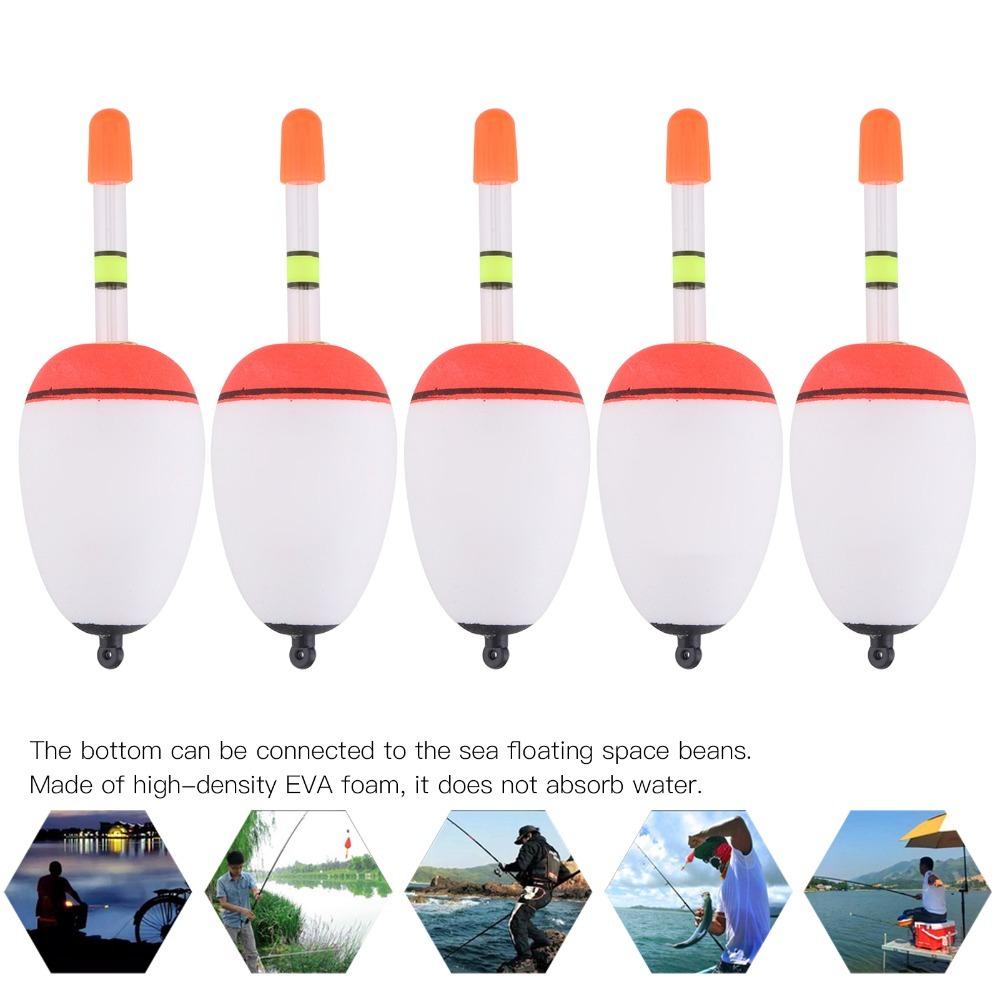 5PCS Long-range Casting Fishing Slip Bobbers EVA Foam Fishing Bobbers Fish Floats  Sea Fishing