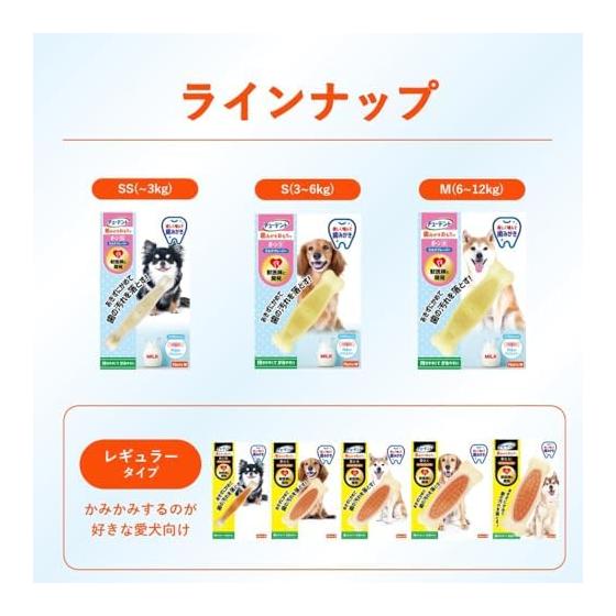 Tudent Tooth Brushing Toy Bone Soft Type SS For Ultra Small Dogs Milk Flavor x 2 Pieces Hartz Dog Toy Developed with Veterinarians