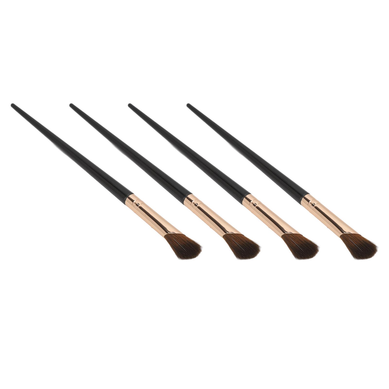 

10pcs Nose Shadow Brush Sickle Shaped Soft Hair Strong Powder Grasping Makeup Brush