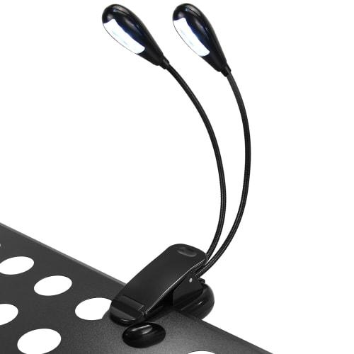 DkOvn Music Stand Light, 1 Pack, USB Rechargeable Music Stand Light, LED Book Lamp for Reading and Playing Musical Instruments (1 Light)