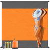 Sandproof Portable Beach Blanket, Waterproof Foldable Large Lightweight Mat for Picnic & Camping