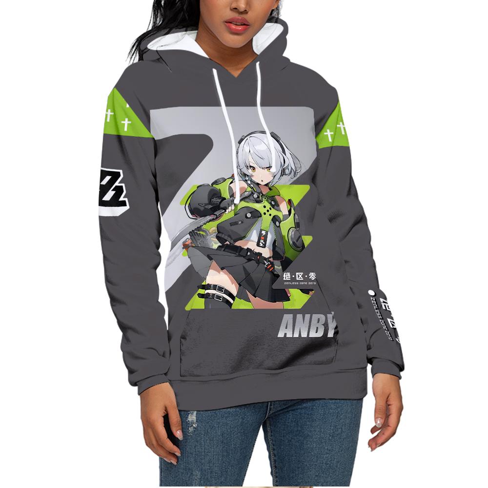 Fashion for Fans of Zenless Zone Zero Anime Printed Sweatshirt Outdoor Sport Cosplay Pullovers Hoodie Cosplay Costume