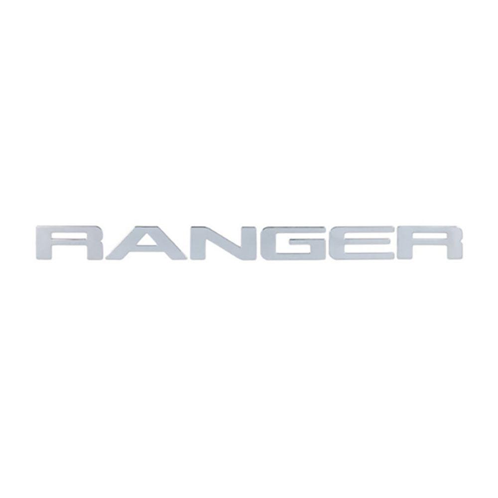 HXGR1 Grille Top Logo Letter For Ford Ranger Grills RANGER 3D Emblem Original Size ABS Sticker With Glue Chromium Styling 6 Color