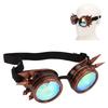 Halloween Kaleidoskop Rave Brille Regenbogen Kristallgläser Verstellbare Trippy Psychedelische Steampunk Brille