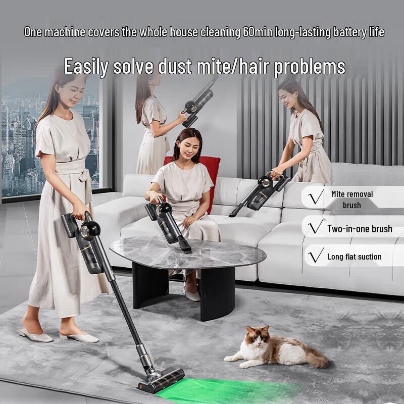 SUPOR Cordless Self-Emptying Stick Vacuum with Smart Base