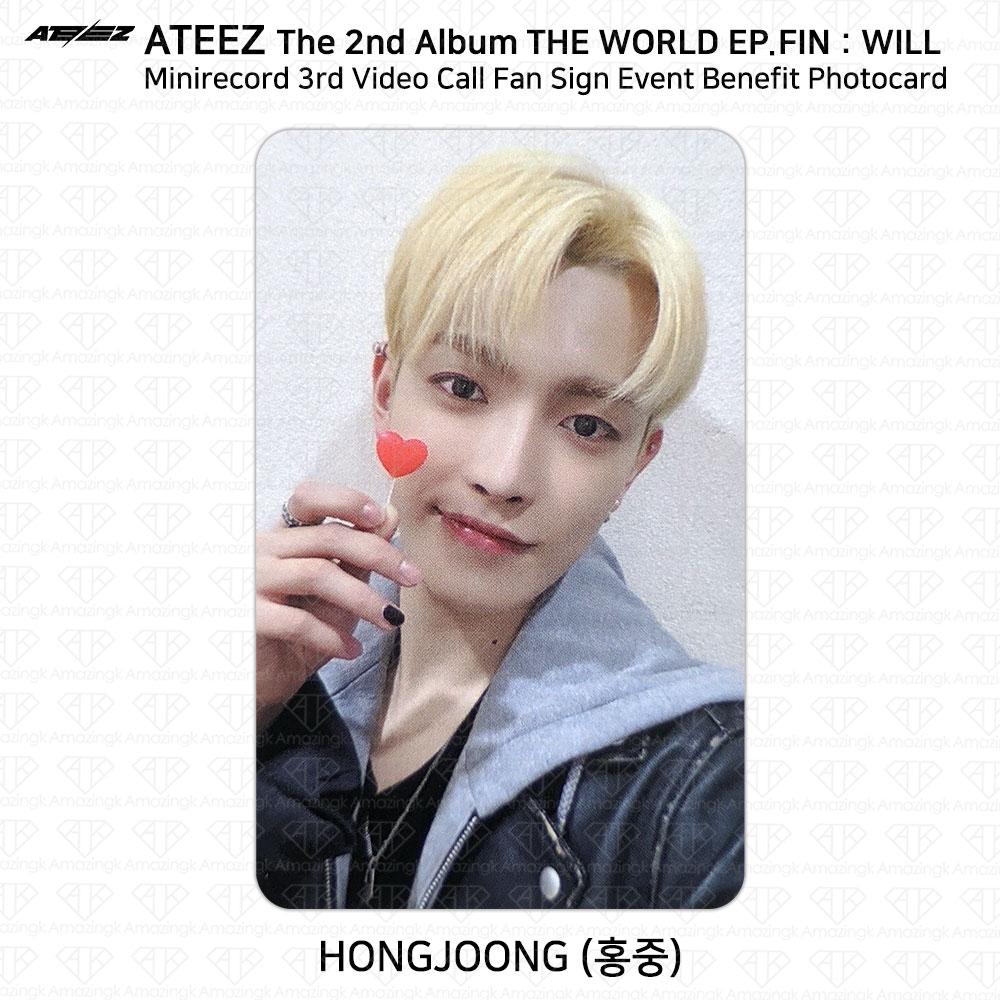 

ATEEZ THE WORLD EP.FIN СДЕЛАЮТ мини-запись третьего благотворительного мероприятия для фанатов, фотокарточка KPOP Hongjoong