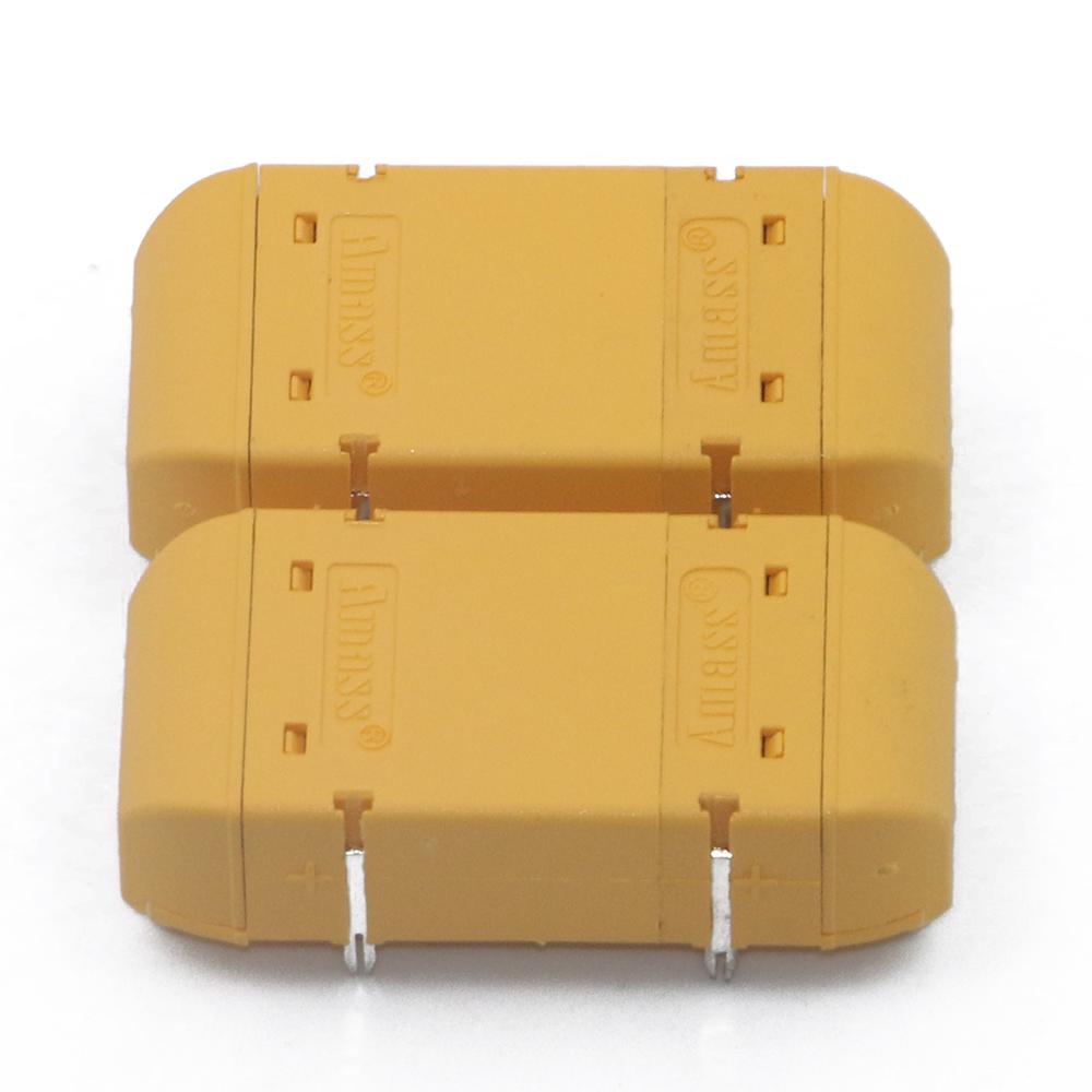 10/50 pair Amass XT90PW 4.5mm Gold Plated Banana Plug model circuit board for RC Model