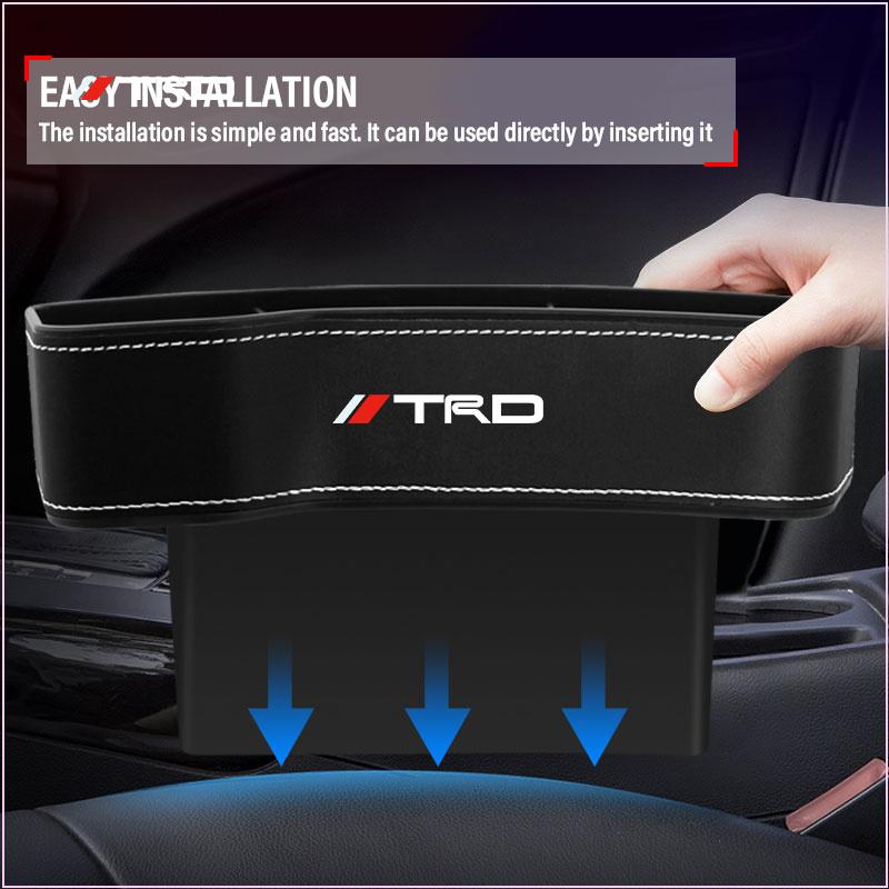Car Seat Organizer Crevice Storage Box Gap Slit Car Accessories for Toyota Trd GR Camry Highlander Corolla Yaris Chr Auris RAV4