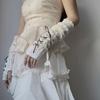 Gothic Bowknot Oversleeve Harajuku JK Lolita Arm Sleeves Anime Y2K Knitted Gloves  Girls